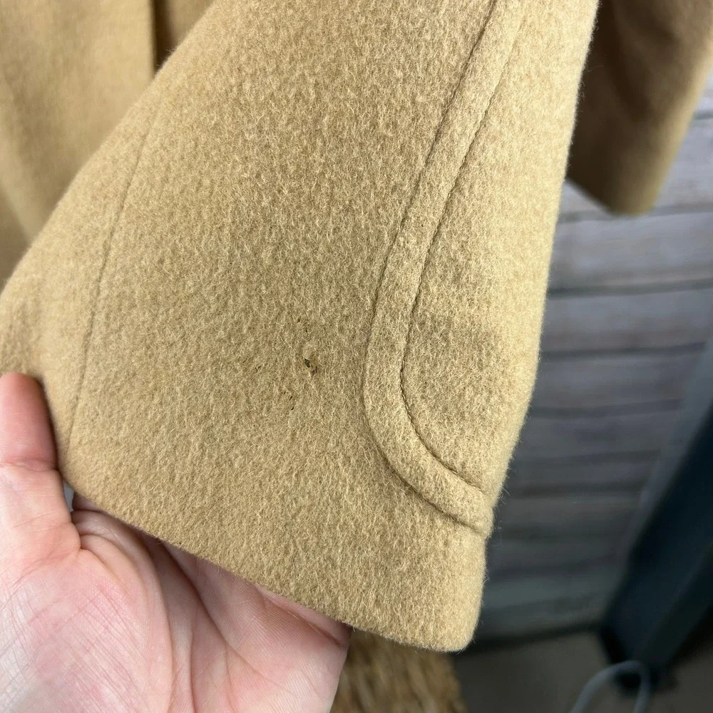 Men's‎ Tan 100% Camel Hair Blazer Jacket – Classic Two-Button Style